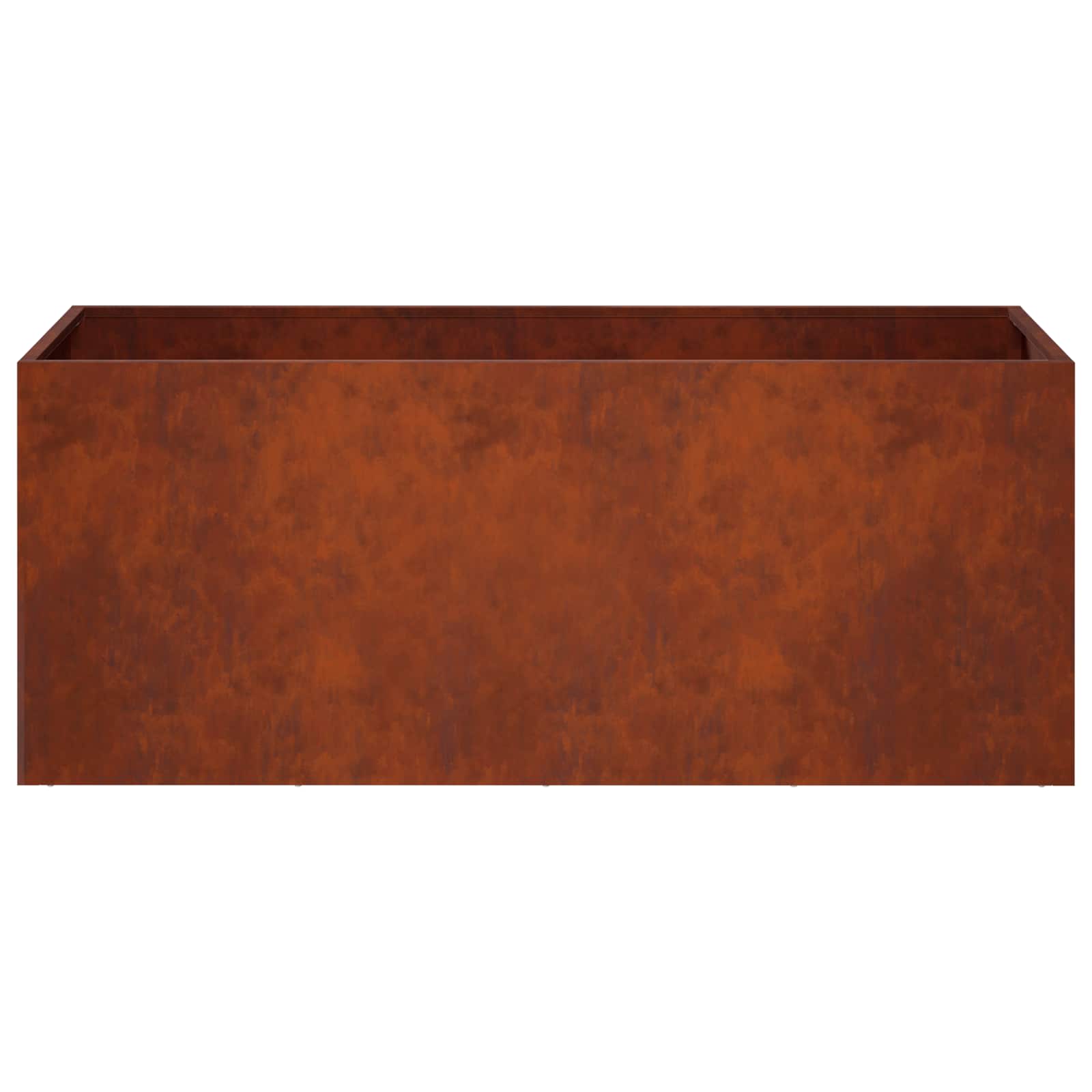 Plantenbak 2 st Roestkleurig 80 x 40 x 40 cm weervast staal