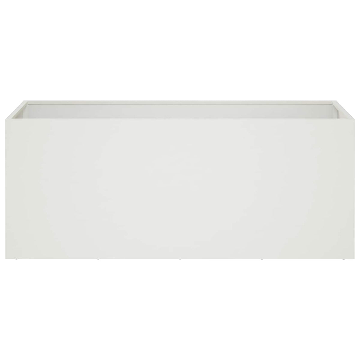 Plantenbak Wit 100 x 40 x 40 cm Koudgewalst staal