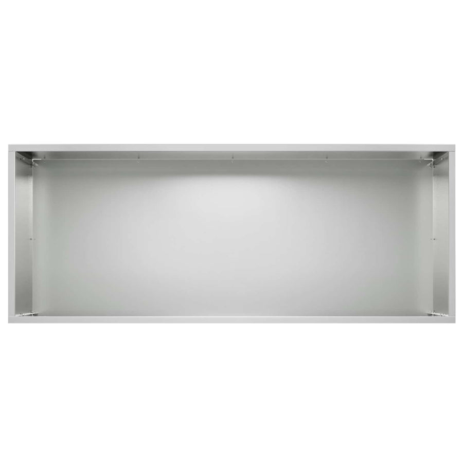 Plantenbak zilver 100 x 40 x 40 cm Gegalvaniseerd staal