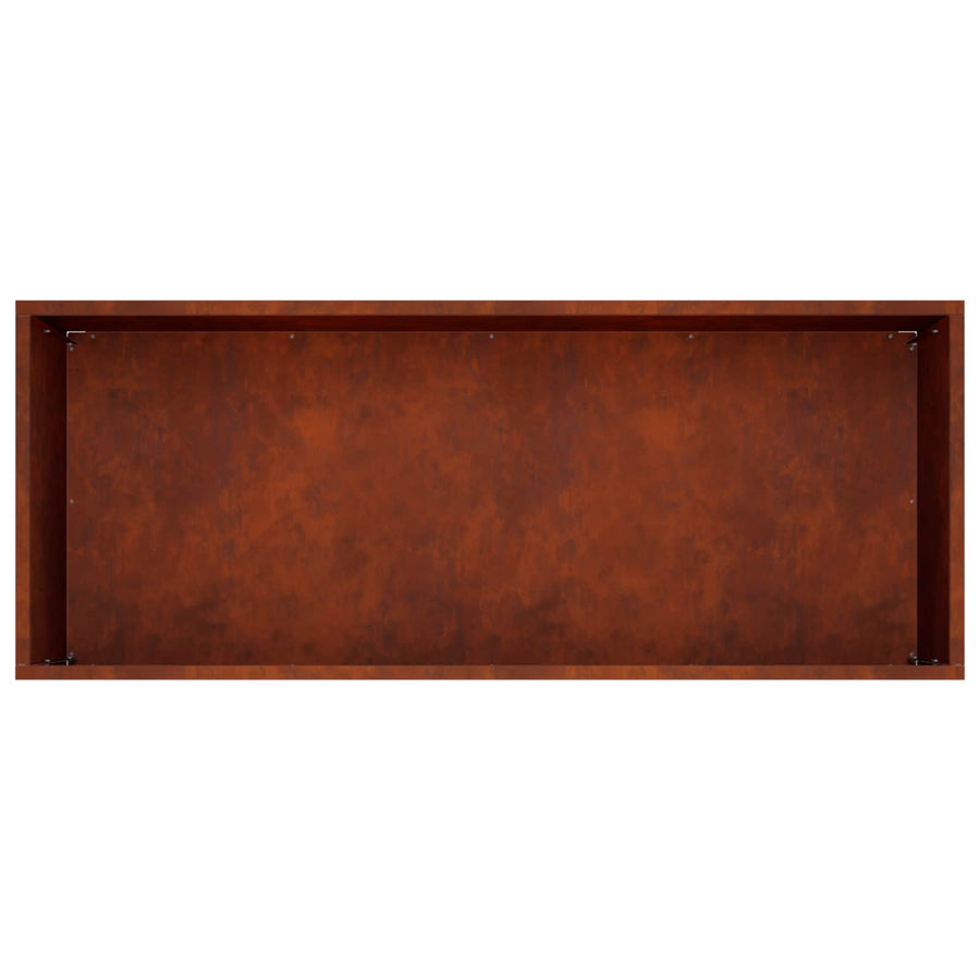 Plantenbak Roestkleurig 100 x 40 x 40 cm weervast staal
