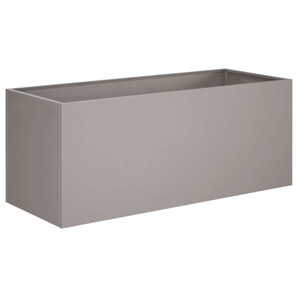 Plantenbak 2 st Roestkleurig 100 x 40 x 40 cm weervast staal