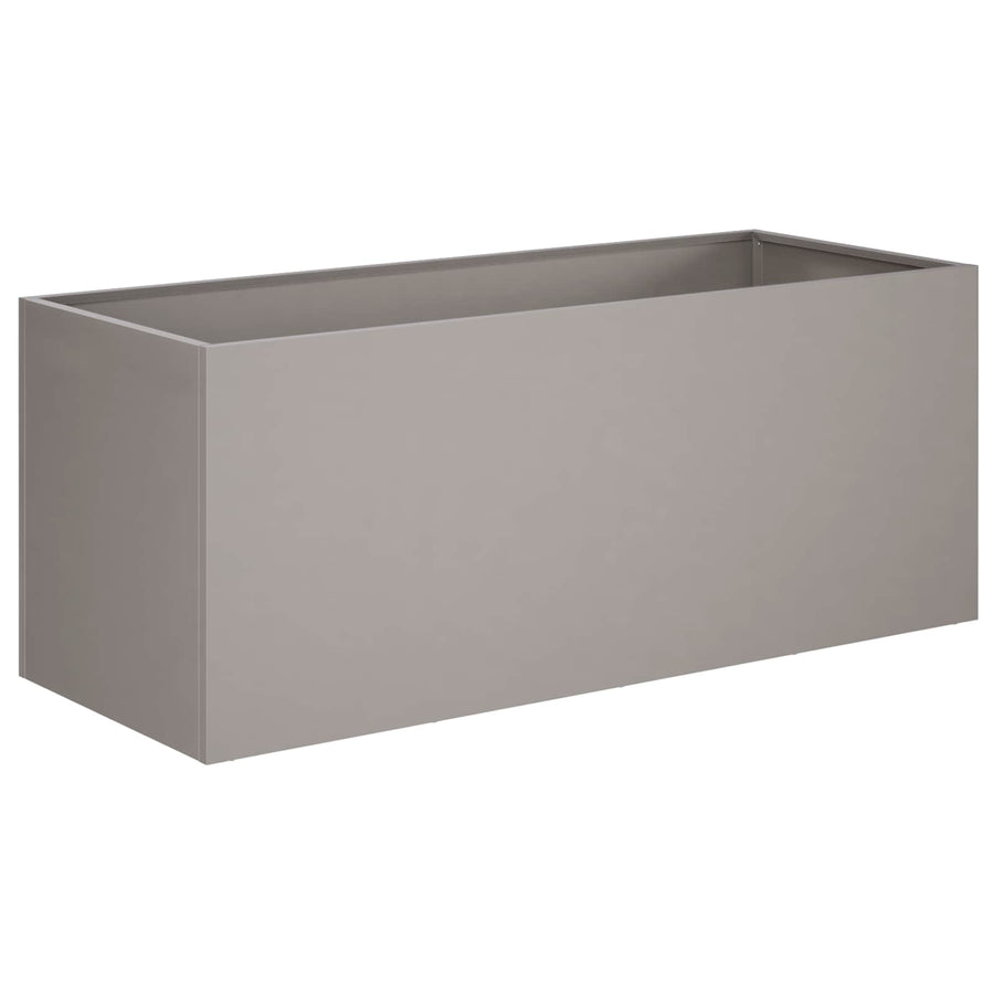 Plantenbak 2 st Roestkleurig 100 x 40 x 40 cm weervast staal
