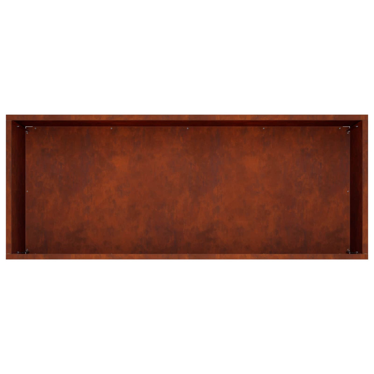 Plantenbak 2 st Roestkleurig 100 x 40 x 40 cm weervast staal