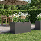 Plantenbak 80x50x50 cm staal zwart