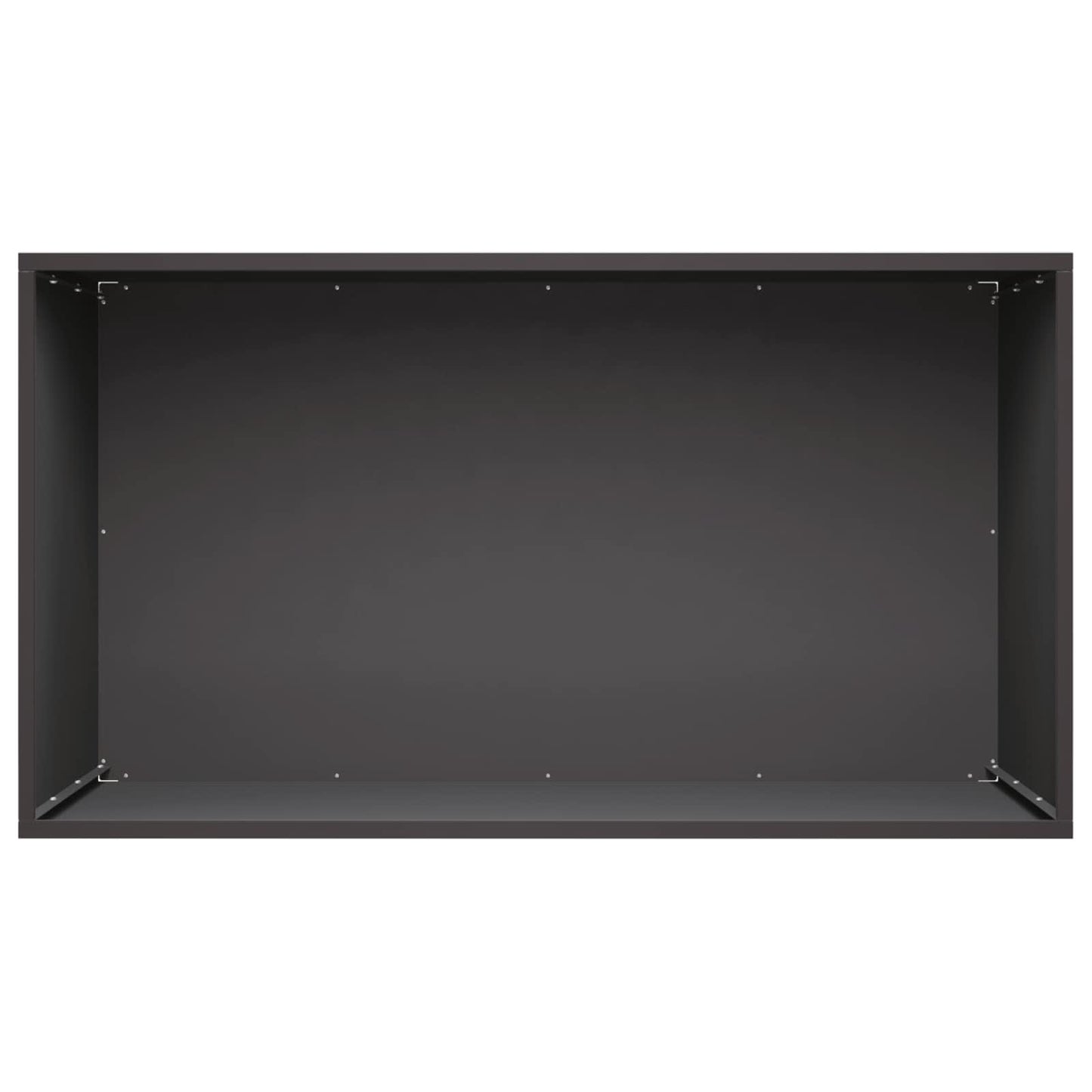 Plantenbak 2 st Zwart 80 x 50 x 50 cm Koudgewalst staal