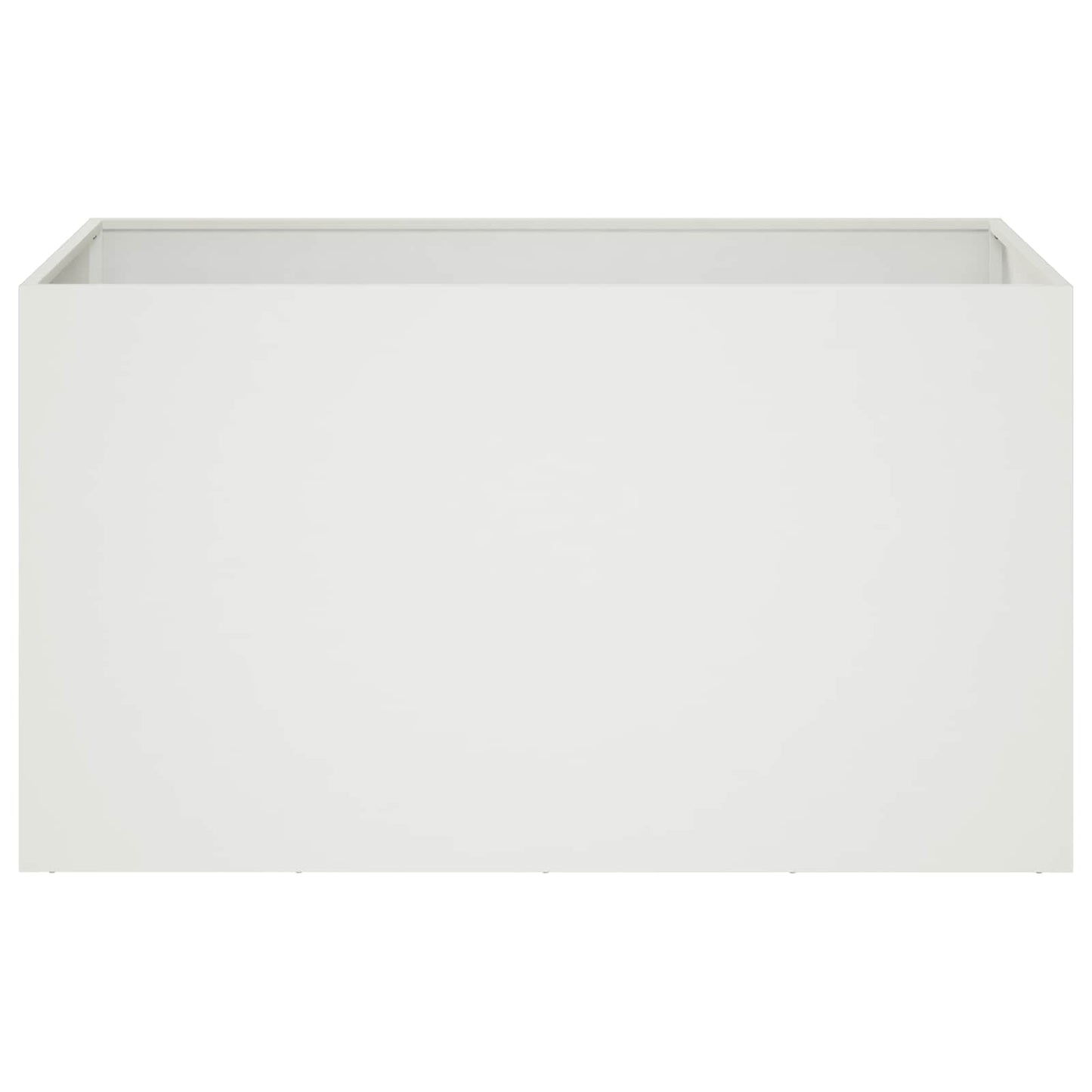 Plantenbak Wit 80 x 50 x 50 cm Koudgewalst staal