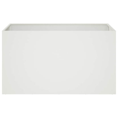Plantenbak Wit 80 x 50 x 50 cm Koudgewalst staal