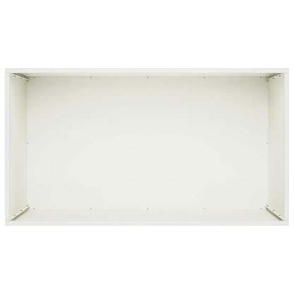 Plantenbak 2 st Wit 80 x 50 x 50 cm Koudgewalst staal