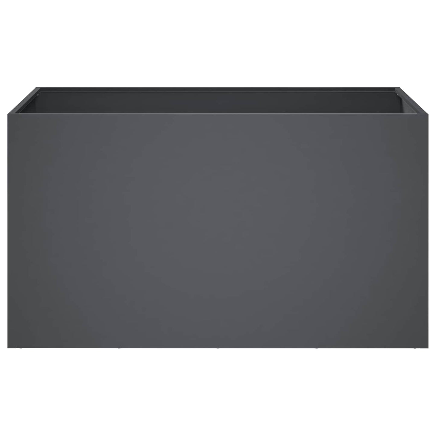 Plantenbak 2 st Antraciet 80 x 50 x 50 cm Koudgewalst staal