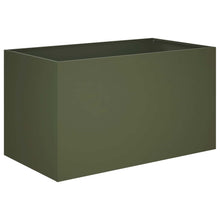 Plantenbak Olijfgroen 80 x 50 x 50 cm Koudgewalst staal