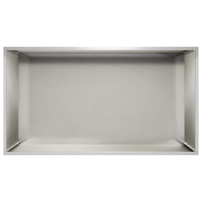 Plantenbak zilver 80 x 50 x 50 cm Roestvrij staal