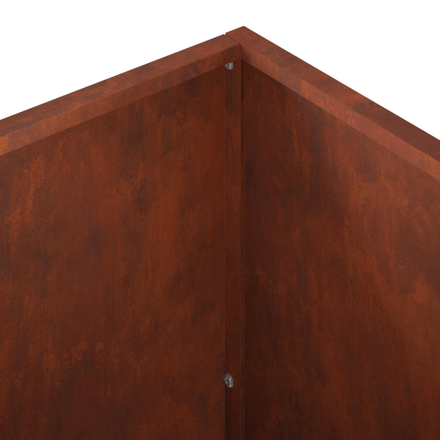 Plantenbak Roestkleurig 80 x 50 x 50 cm weervast staal