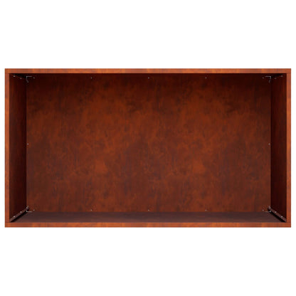 Plantenbak Roestkleurig 80 x 50 x 50 cm weervast staal