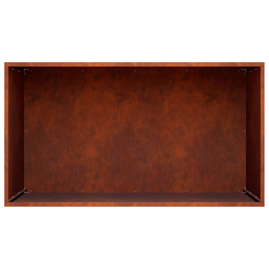Plantenbak Roestkleurig 80 x 50 x 50 cm weervast staal