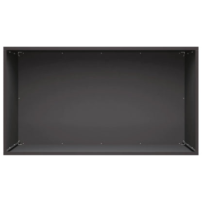 Plantenbak 2 st Zwart 100 x 50 x 50 cm Koudgewalst staal