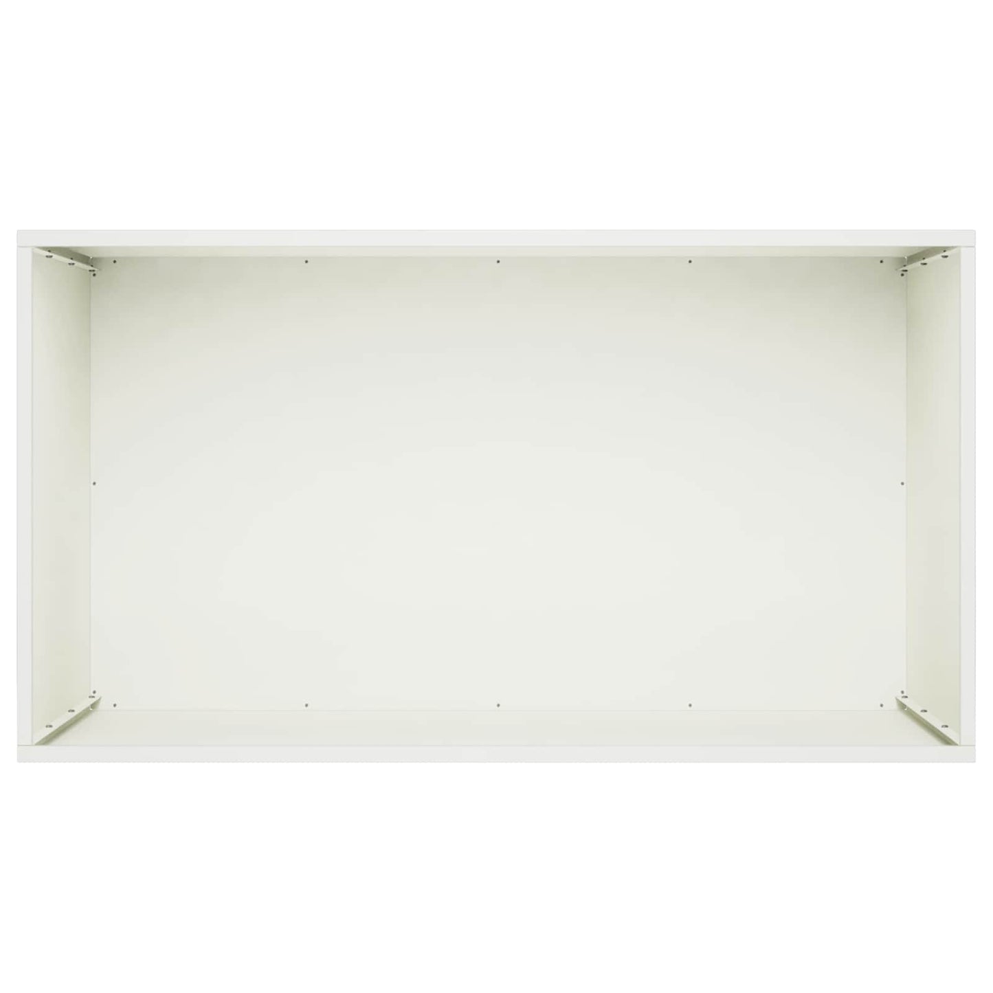 Plantenbak 2 st Wit 100 x 50 x 50 cm Koudgewalst staal