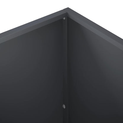 Plantenbak 2 st Antraciet 100 x 50 x 50 cm Koudgewalst staal