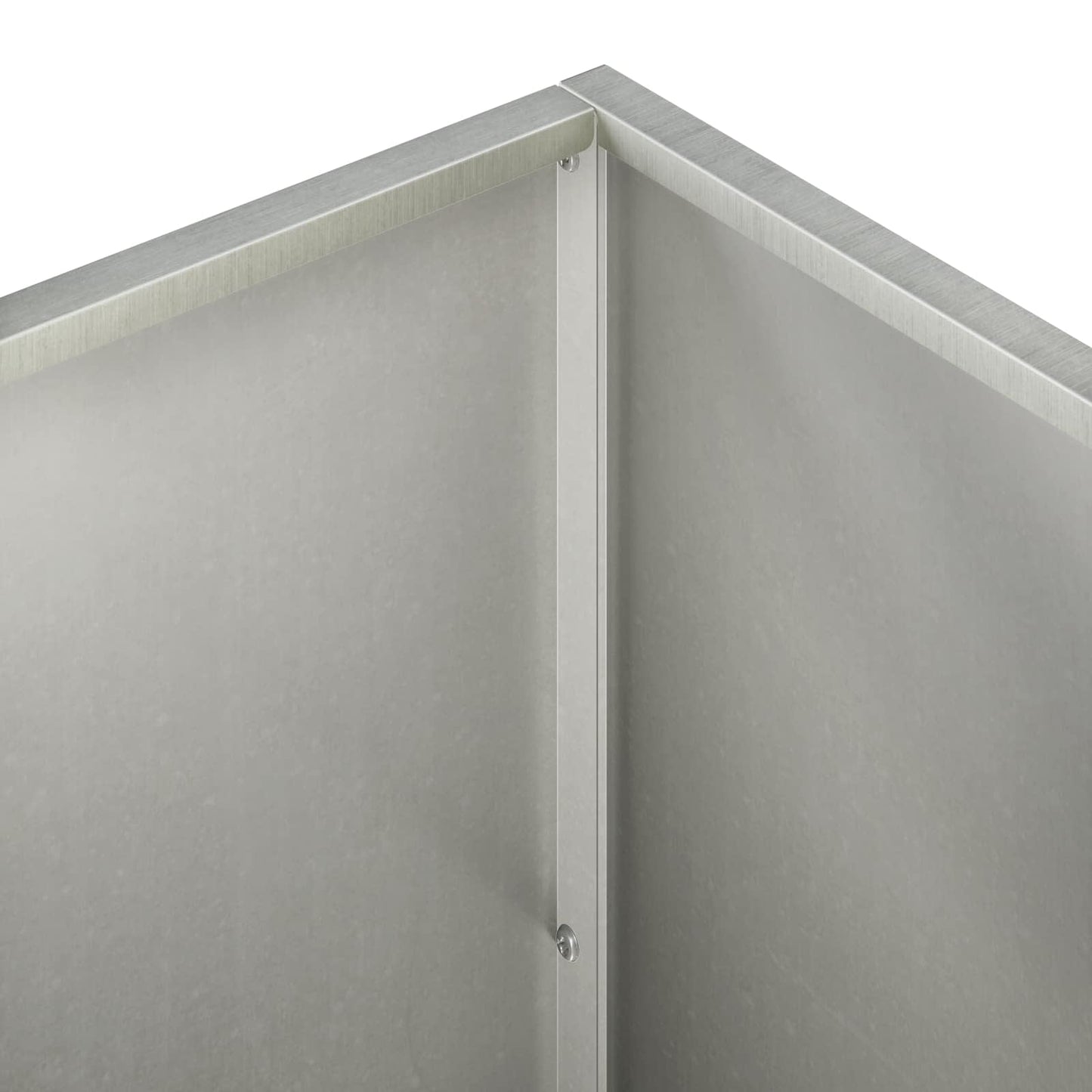 Plantenbak zilver 100 x 50 x 50 cm Roestvrij staal