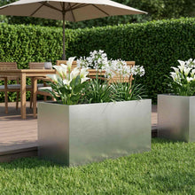 Plantenbak zilver 100 x 50 x 50 cm Roestvrij staal