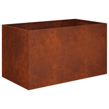 Plantenbak Roestkleurig 100 x 50 x 50 cm weervast staal