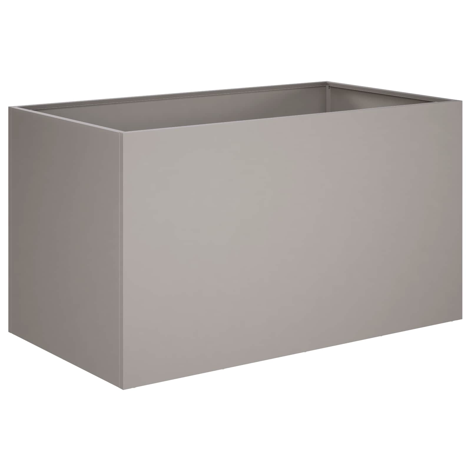 Plantenbak 2 st Roestkleurig 100 x 50 x 50 cm weervast staal