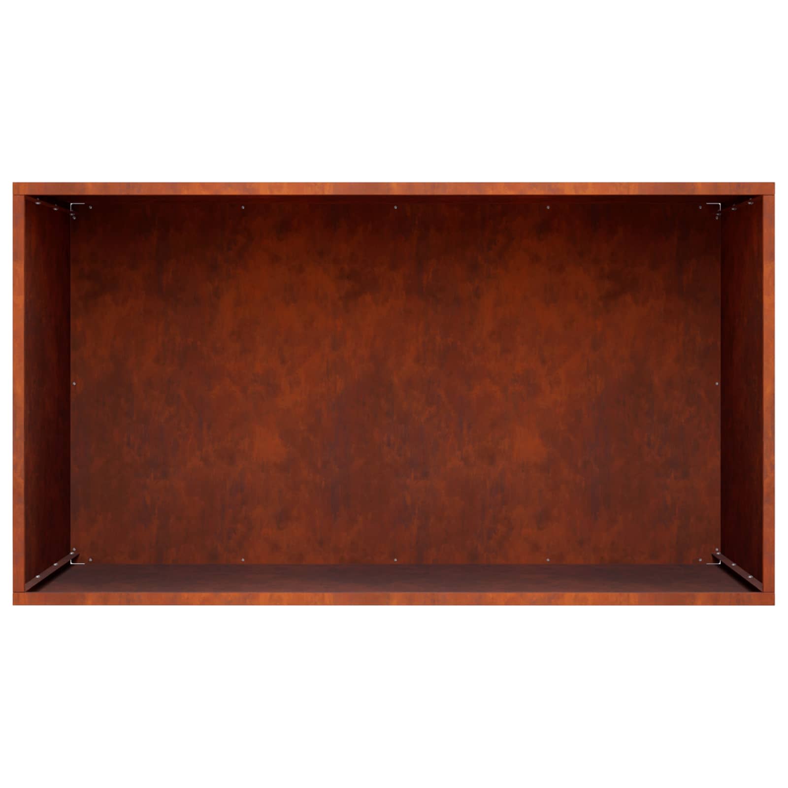 Plantenbak 2 st Roestkleurig 100 x 50 x 50 cm weervast staal