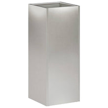 Plantenbak zilver 20 x 20 x 40 cm Roestvrij staal