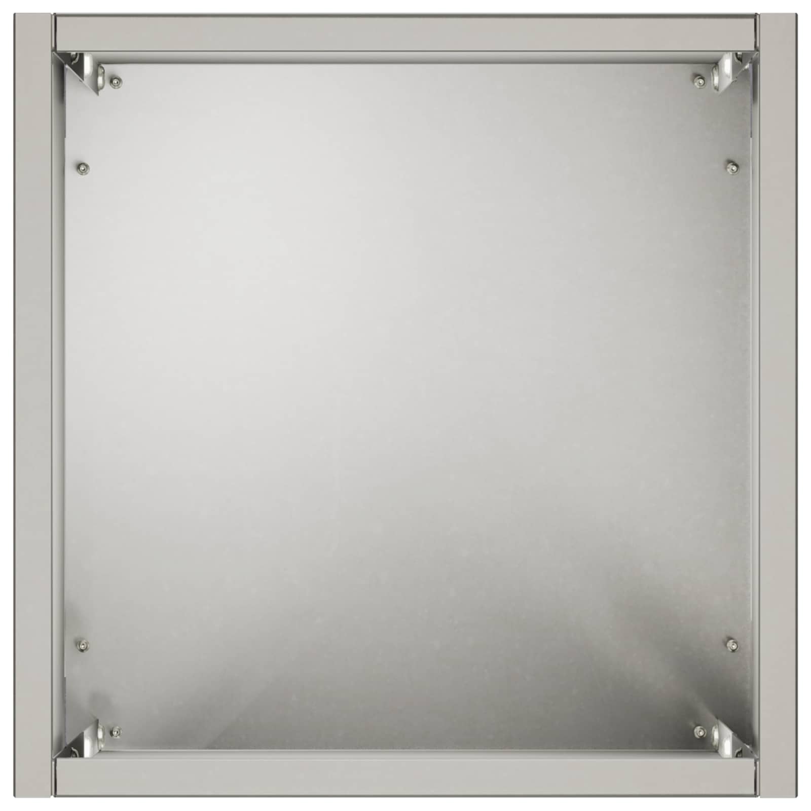 Plantenbak zilver 20 x 20 x 40 cm Roestvrij staal