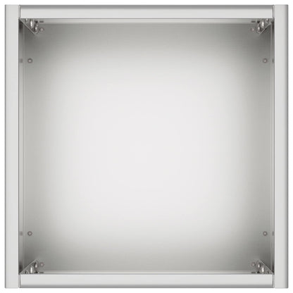 Plantenbak 2 st zilver 20 x 20 x 40 cm Gegalvaniseerd staal