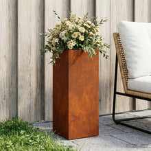 Plantenbak Roestkleurig 20 x 20 x 40 cm weervast staal
