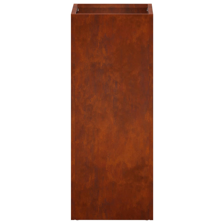 Plantenbak 2 st Roestkleurig 20 x 20 x 40 cm weervast staal