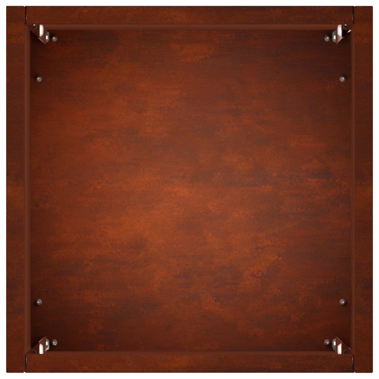 Plantenbak 2 st Roestkleurig 20 x 20 x 40 cm weervast staal