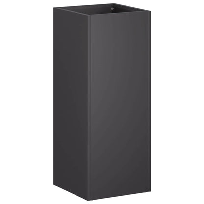 Plantenbak 2 st Zwart 20 x 20 x 50 cm Koudgewalst staal