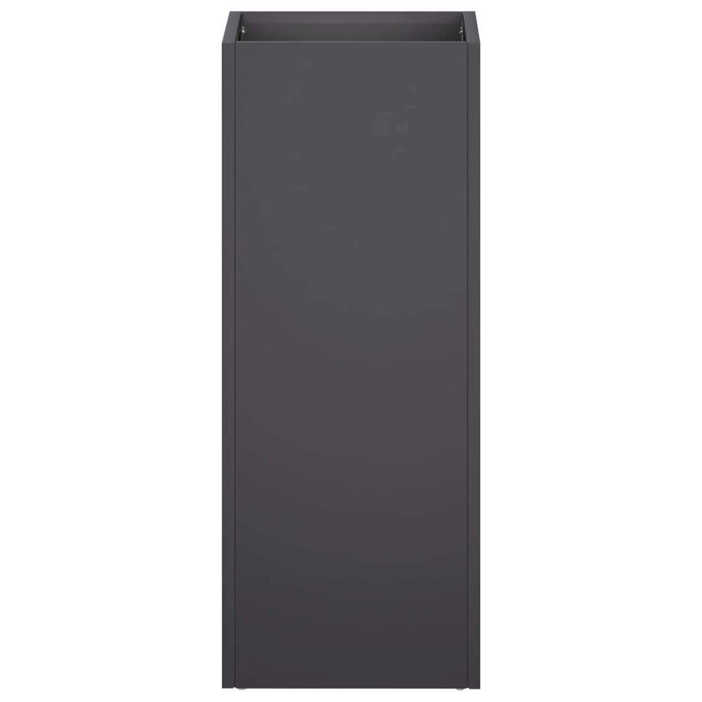 Plantenbak 2 st Zwart 20 x 20 x 50 cm Koudgewalst staal