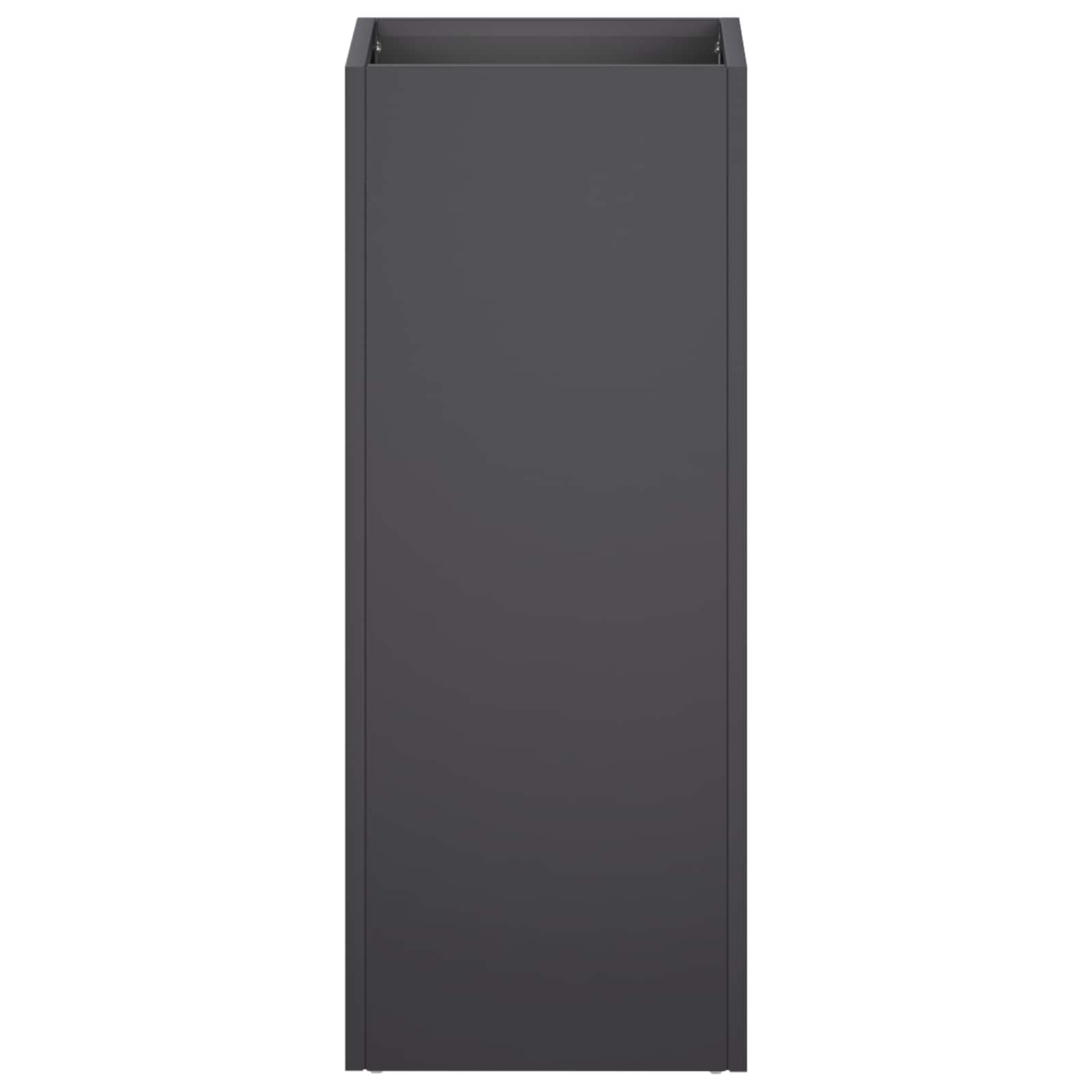Plantenbak 2 st Zwart 20 x 20 x 50 cm Koudgewalst staal