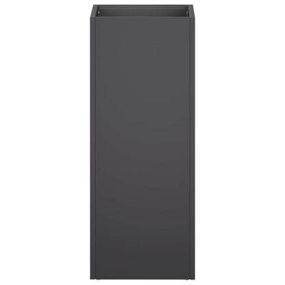 Plantenbak 2 st Zwart 20 x 20 x 50 cm Koudgewalst staal