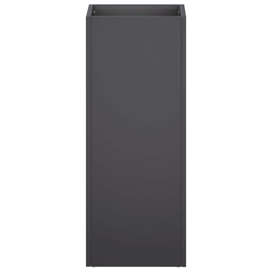 Plantenbak 2 st Zwart 20 x 20 x 50 cm Koudgewalst staal