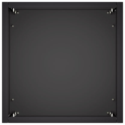 Plantenbak 2 st Zwart 20 x 20 x 50 cm Koudgewalst staal