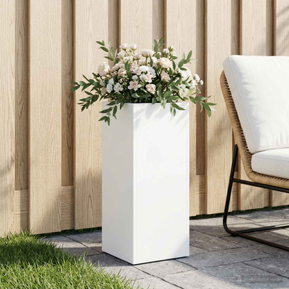 Plantenbak Wit 20 x 20 x 50 cm Koudgewalst staal