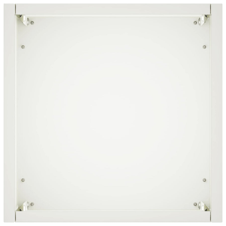 Plantenbak Wit 20 x 20 x 50 cm Koudgewalst staal