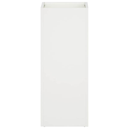 Plantenbak 2 st Wit 20 x 20 x 50 cm Koudgewalst staal