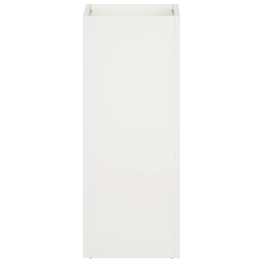 Plantenbak 2 st Wit 20 x 20 x 50 cm Koudgewalst staal