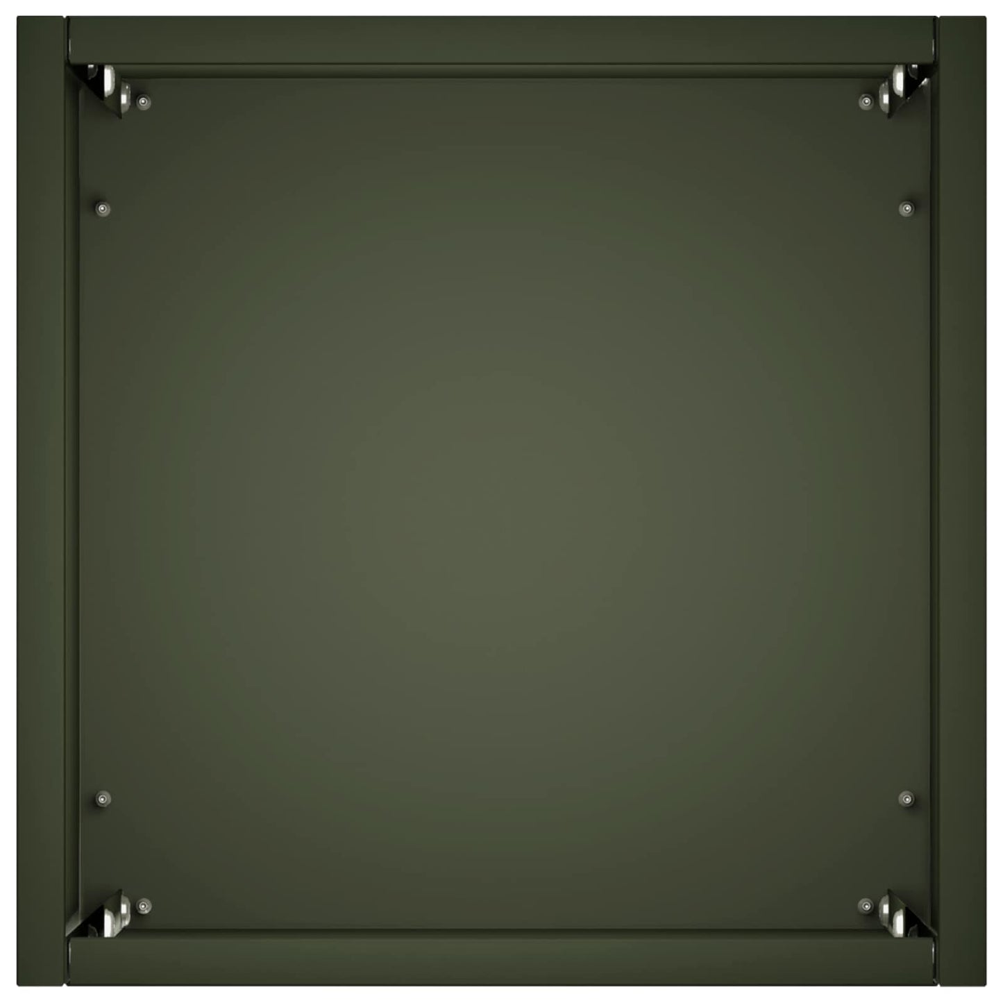 Plantenbak Olijfgroen 20 x 20 x 50 cm Koudgewalst staal