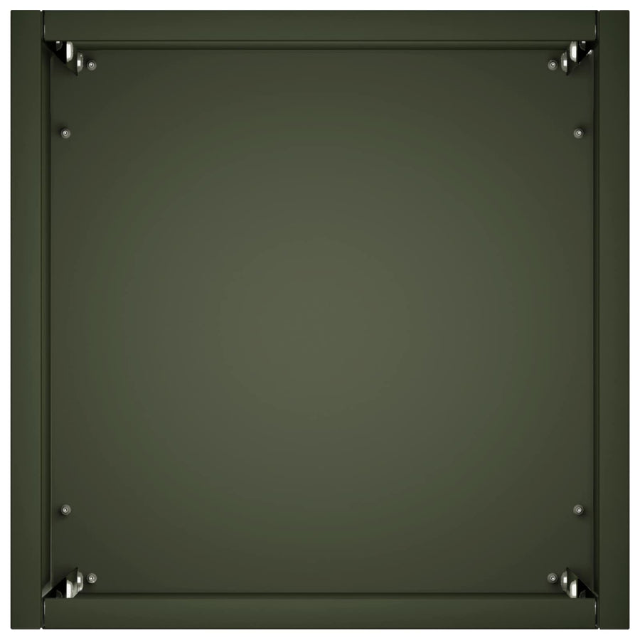 Plantenbak Olijfgroen 20 x 20 x 50 cm Koudgewalst staal