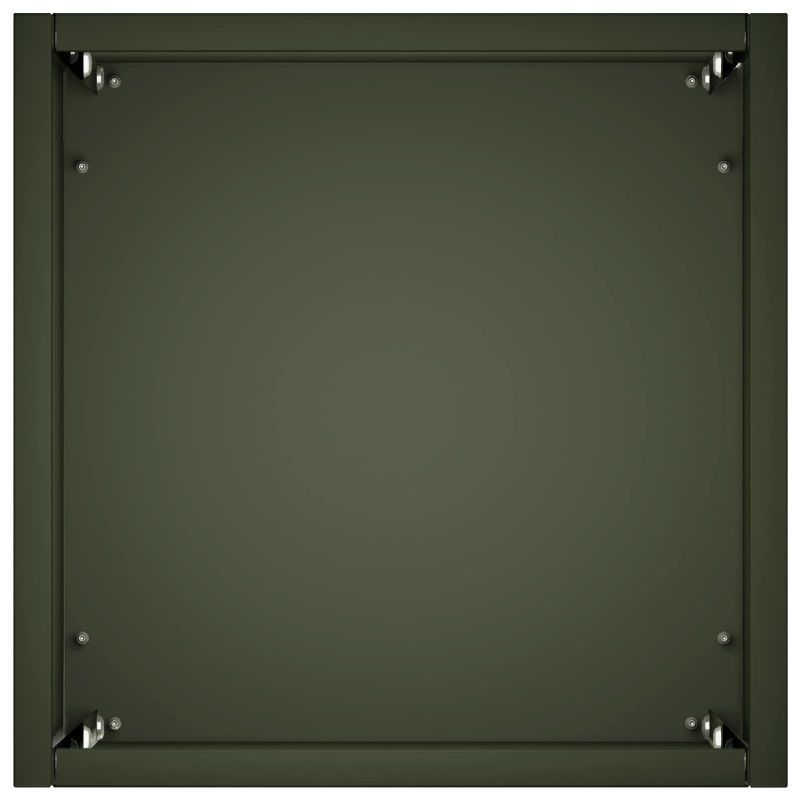 Plantenbak 2 st Olijfgroen 20 x 20 x 50 cm Koudgewalst staal