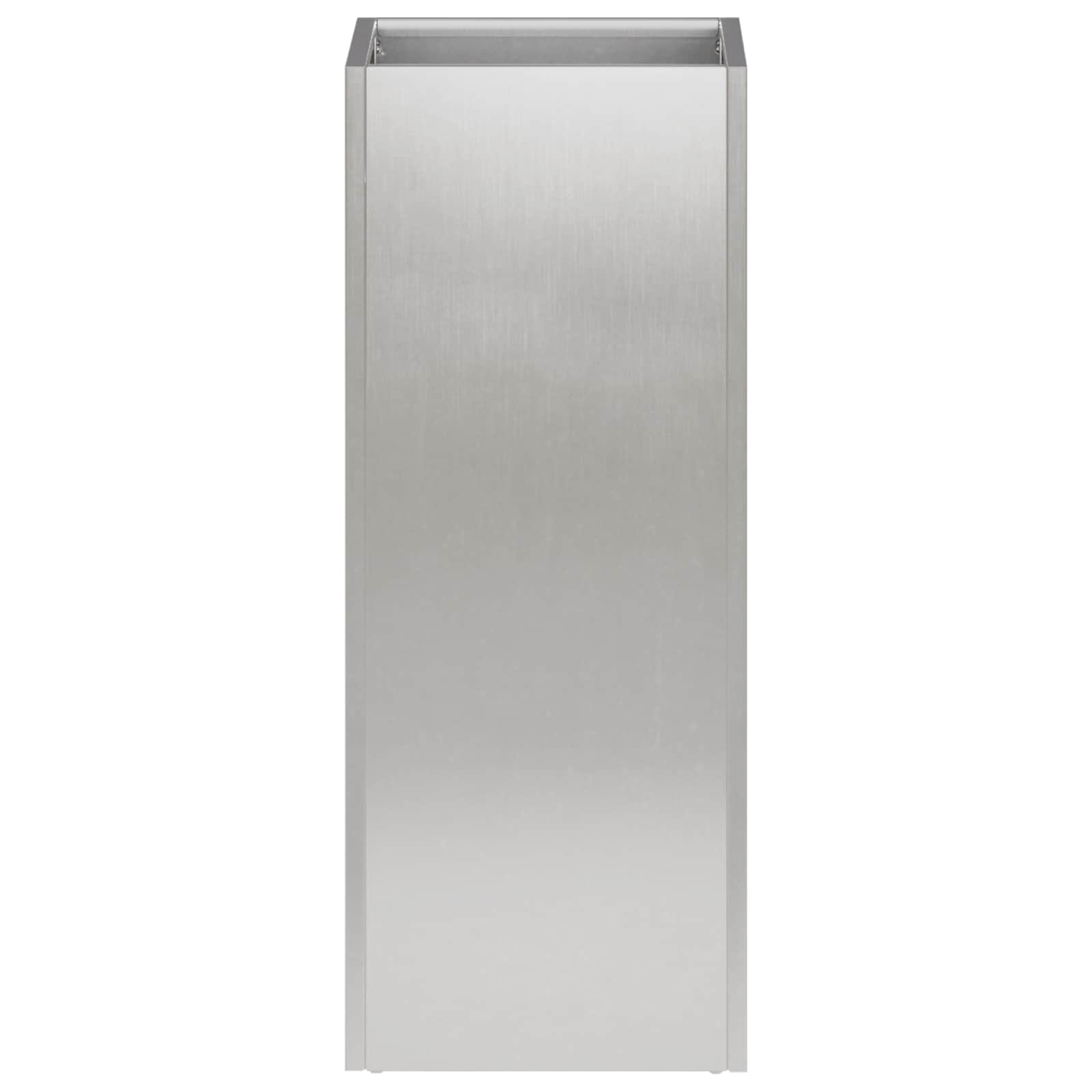 Plantenbak zilver 20 x 20 x 50 cm Roestvrij staal