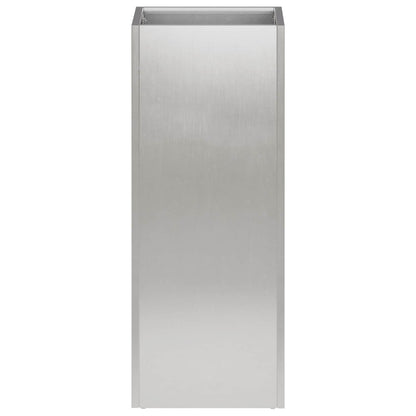 Plantenbak zilver 20 x 20 x 50 cm Roestvrij staal
