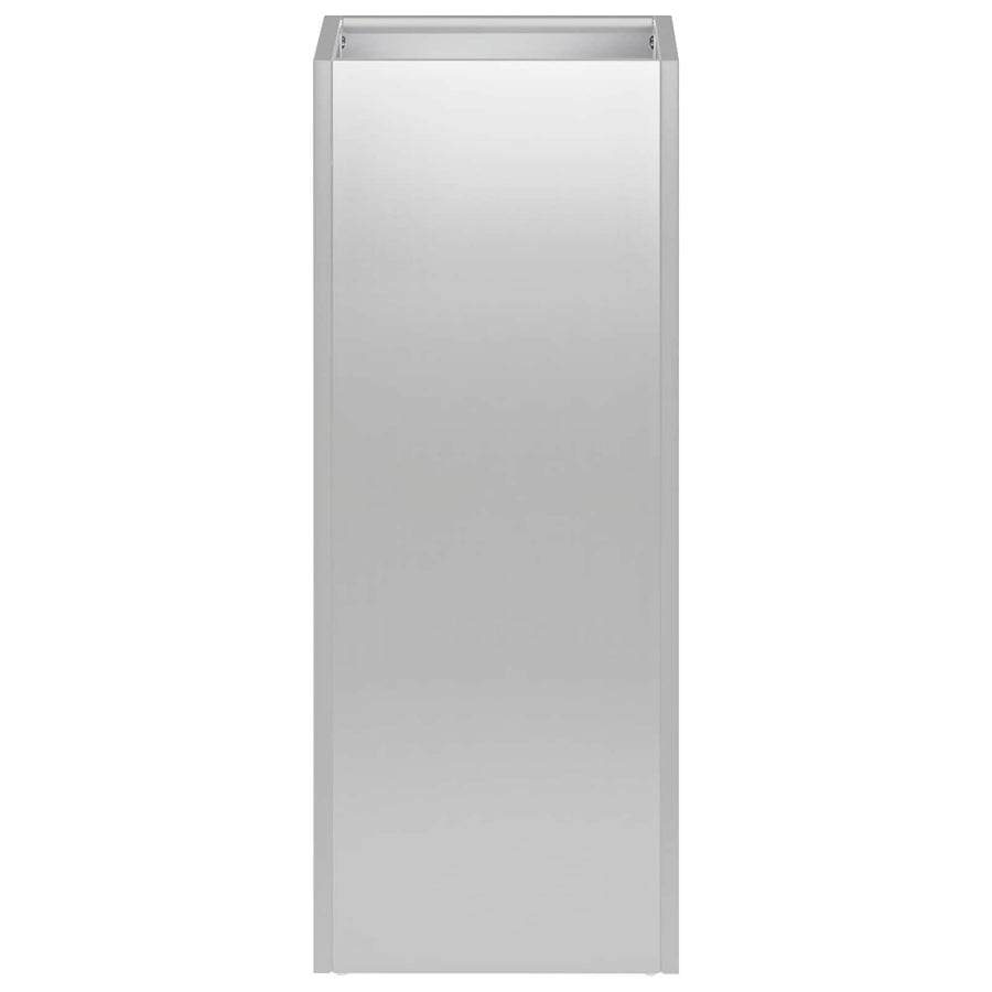 Plantenbak 2 st zilver 20 x 20 x 50 cm Gegalvaniseerd staal