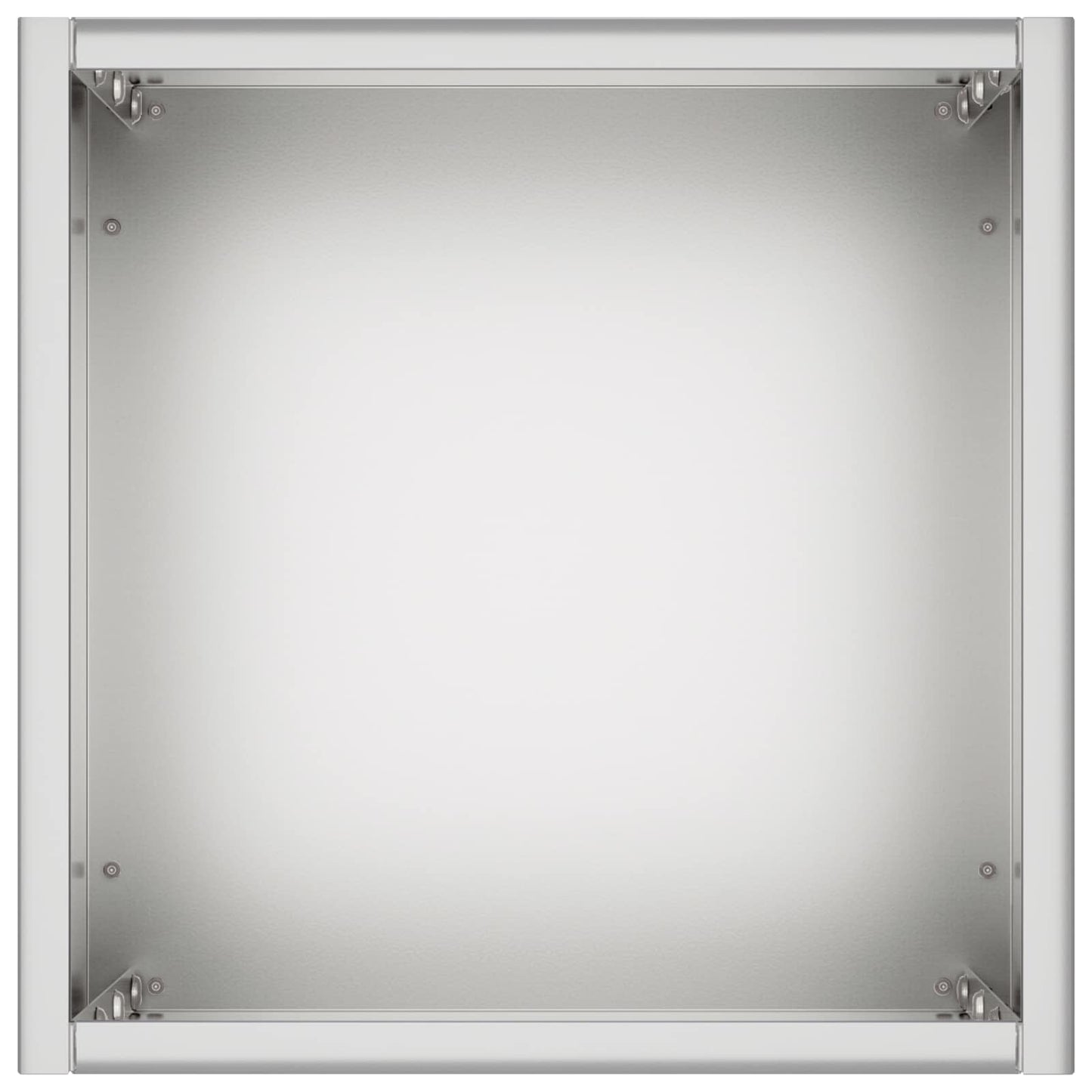 Plantenbak 2 st zilver 20 x 20 x 50 cm Gegalvaniseerd staal