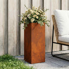 Plantenbak Roestkleurig 20 x 20 x 50 cm weervast staal